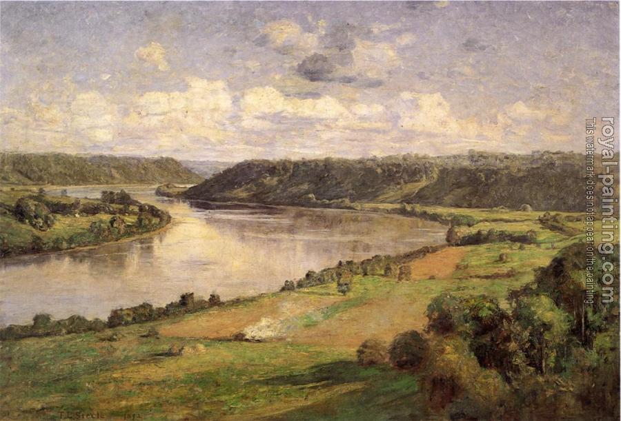 Theodore Clement Steele : The Ohio river from the College Campus, Honover